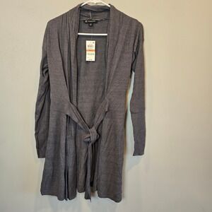 INC International Concepts Sweater Womens Small Cardigan Gray Long Sleeve